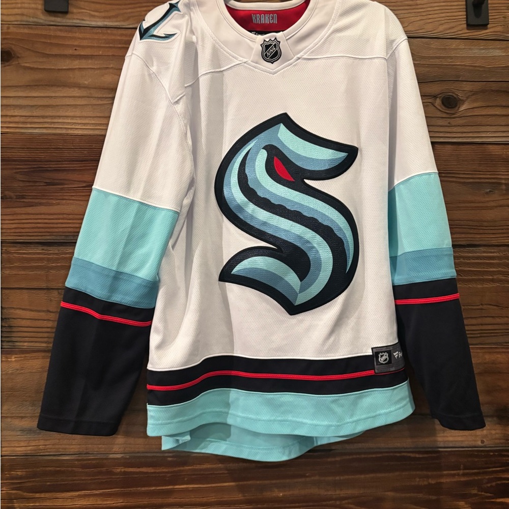 Fanatics Kraken Jersey with Red and White Accents